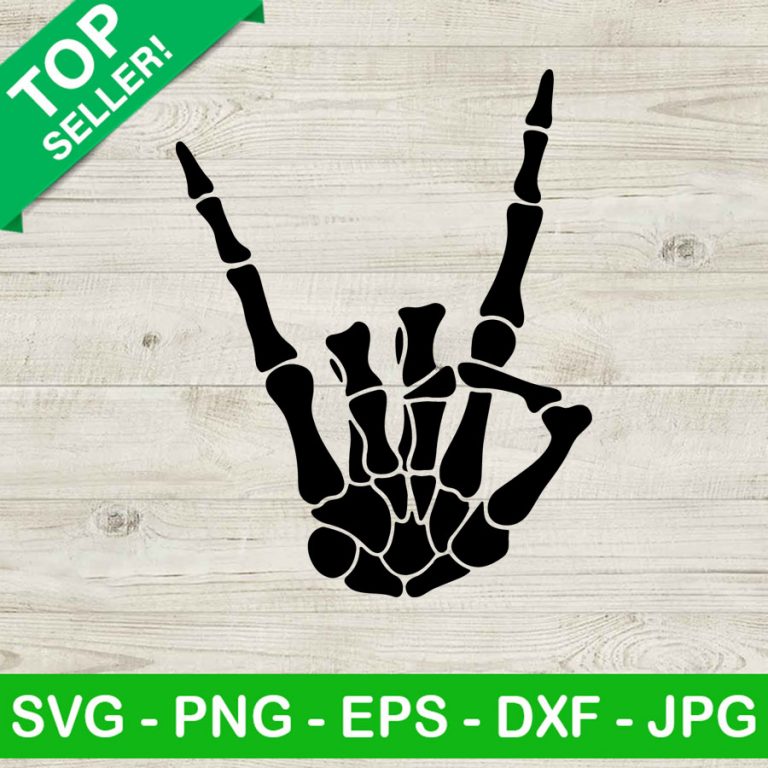 Skeleton Rock Hand SVG, Rock Hand SVG, Skeleton Hand SVG