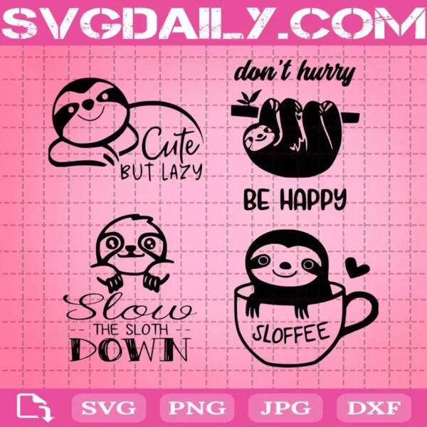 Sloth Svg Bundle