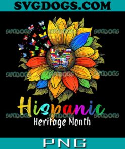 Hispanic Heritage Month Sunflower PNG, Sunflower Latin Countries Flags PNG, Hispanic Heritage Month PNG