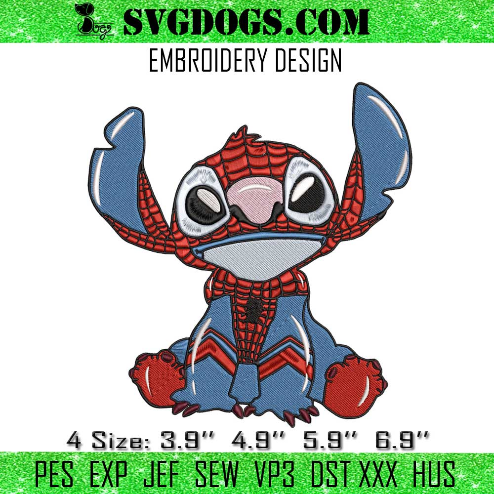 Stitch Spiderman Embroidery