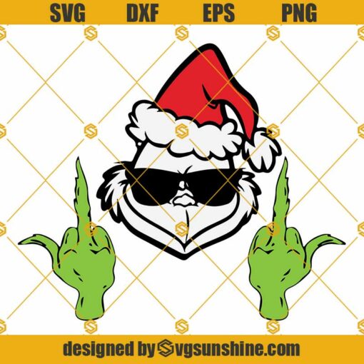 Grinch Giving the Finger Svg, Grinch Middle Finger Svg, Grinch Hands ...