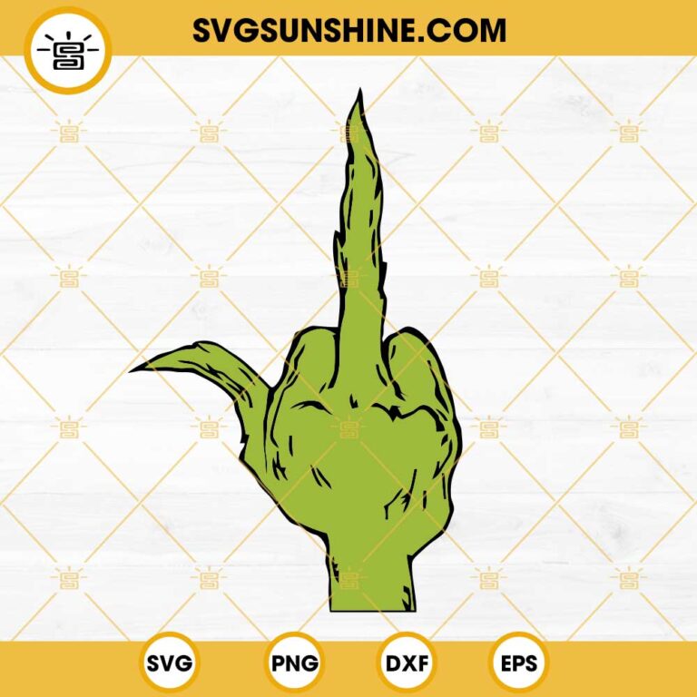 Grinch Middle Finger Svg Christmas Svg Grinch Giving The F Inspire ...