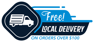 Free local delivery on orders over $100!