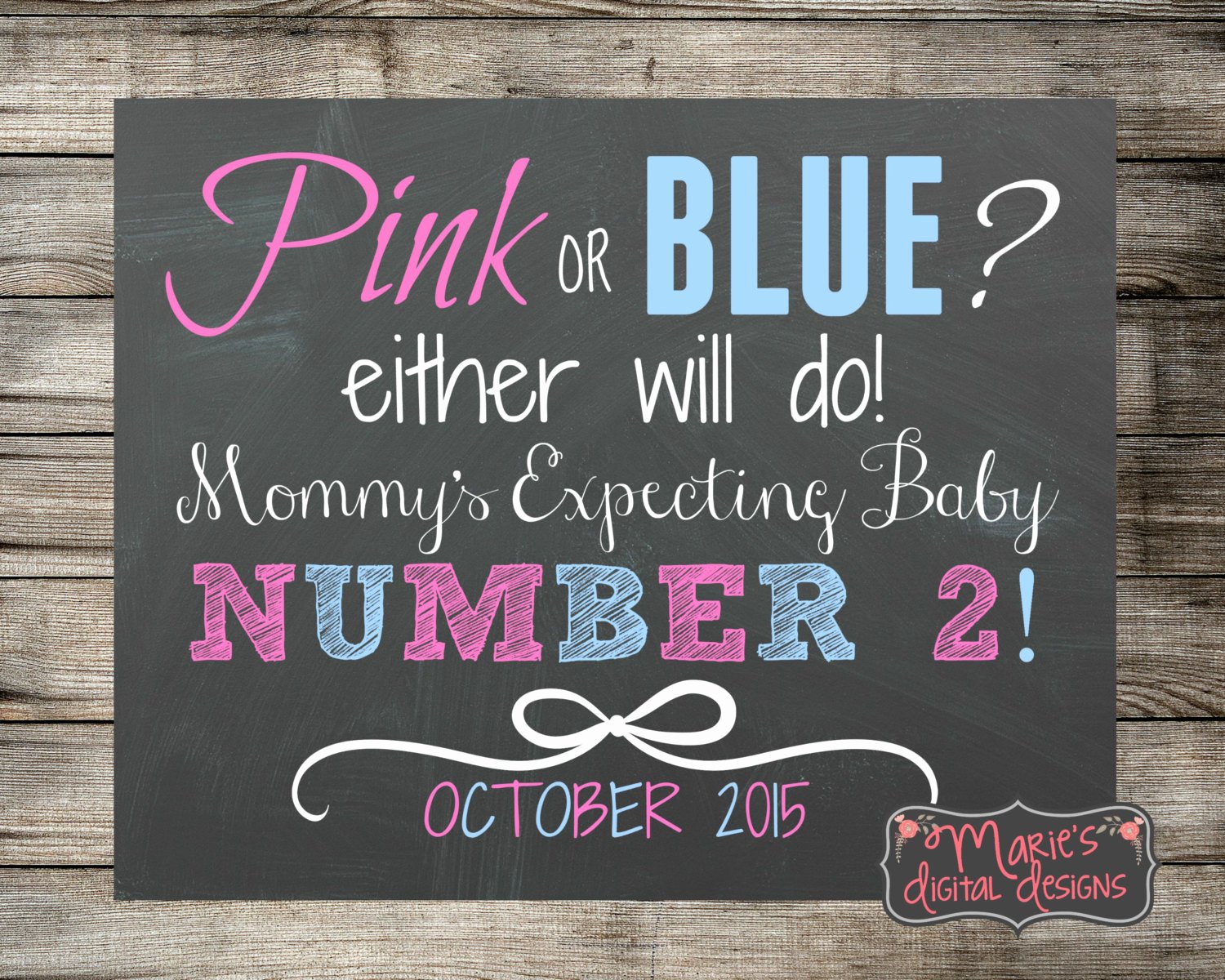 Printable Pregnancy Announcement