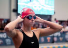 Bella Cothern Swims a Season Best in the 100 Fly as Arkansas Downs Kansas