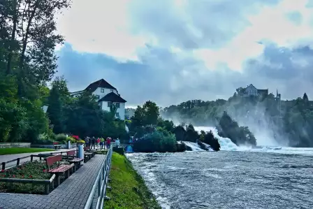 Rhine Falls Promenade, a Scenic Stroll by the Waterfalls