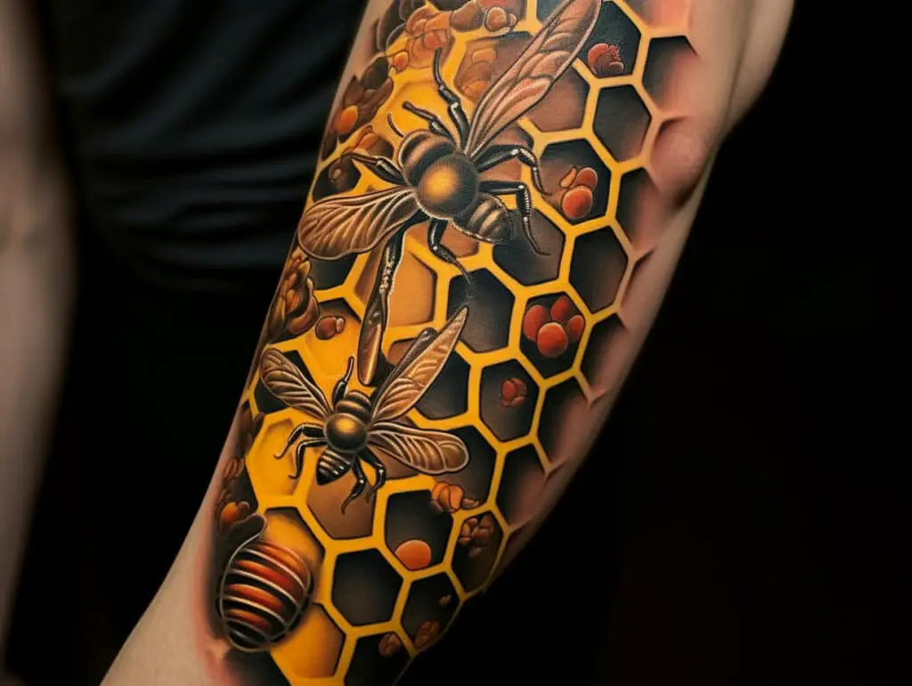 honeycomb tattoo