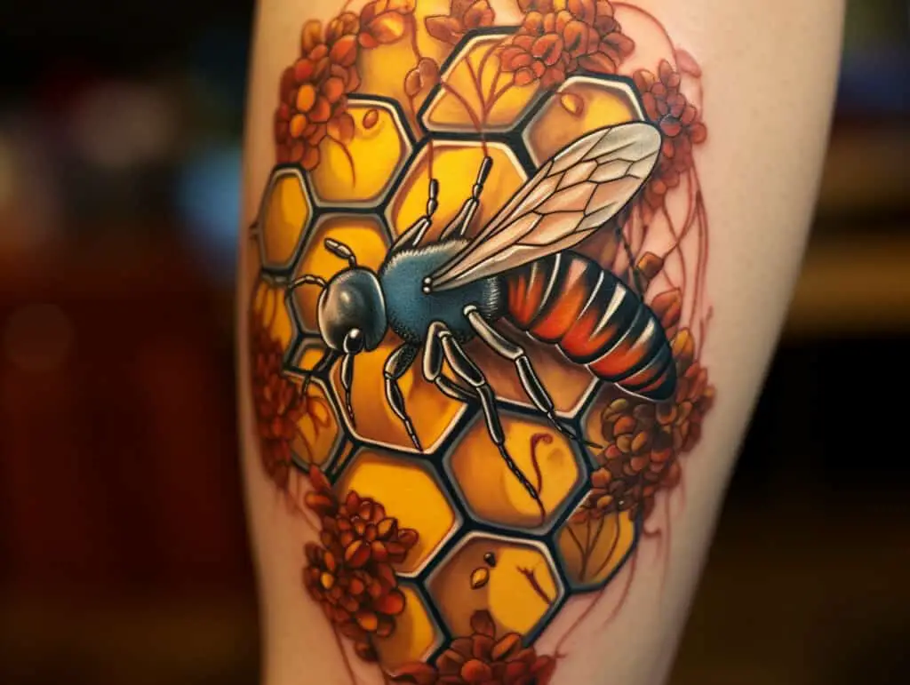 honeycomb tattoo