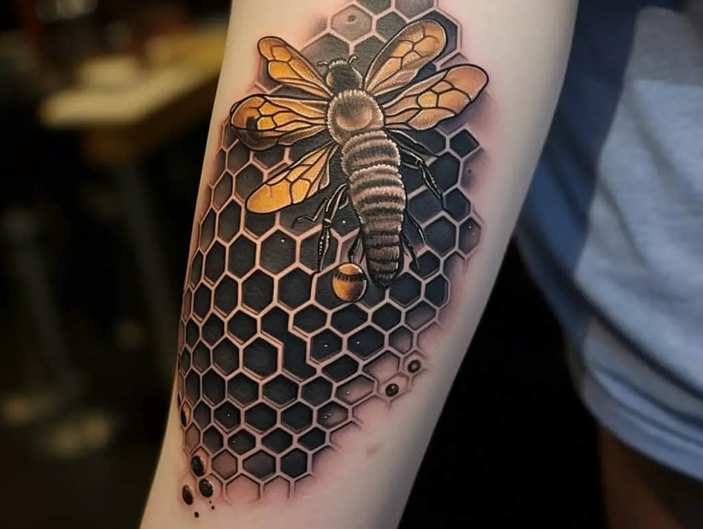 honeycomb tattoo