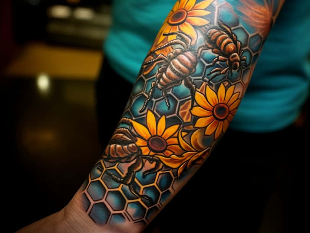 honeycomb tattoo