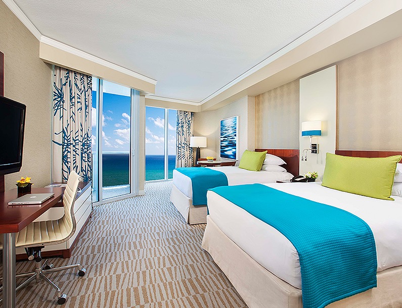 trump international beach resort double room overlooking the water