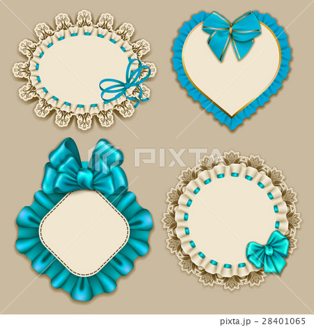 Set of elegant templates frame design 28401065