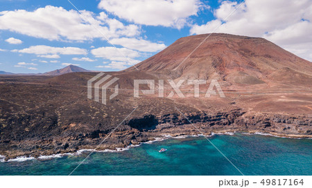 aerial view of the east coast of fuerteventura 49817164