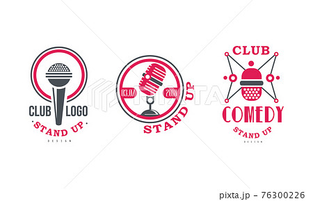 Set of Stand up Club Logo Design, Comedy Club... - Stock Illustration  [76300226] - PIXTA