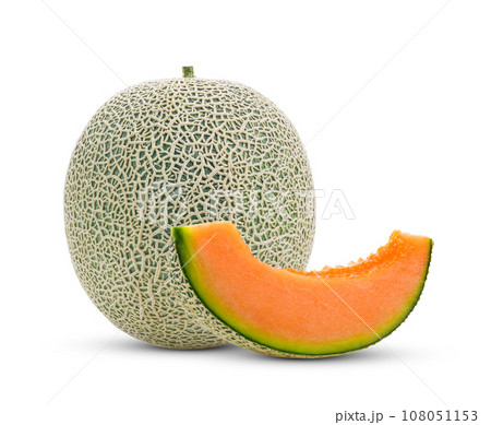 Melon isolated on white 108051153