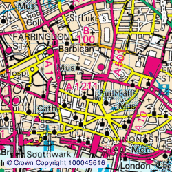 1:50,000 Modern Day Landranger(TM) Map © Crown Copyright