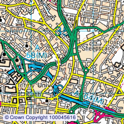 1:50,000 Modern Day Landranger(TM) Map © Crown Copyright