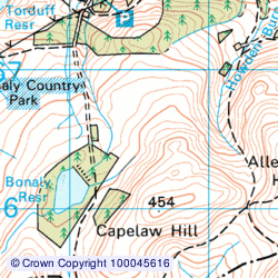 1:50,000 Modern Day Landranger(TM) Map © Crown Copyright