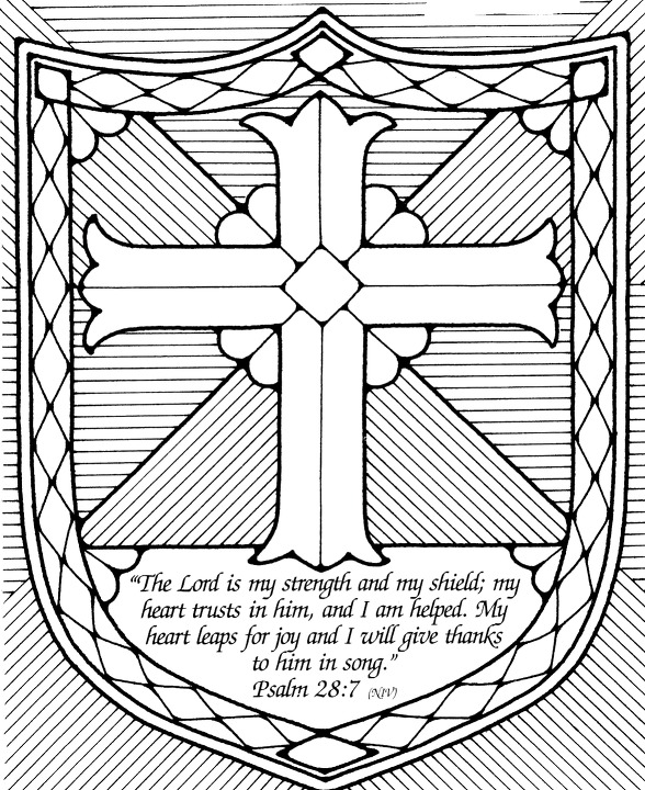 Free Printable Shield Of Faith Coloring Page - Printable Templates