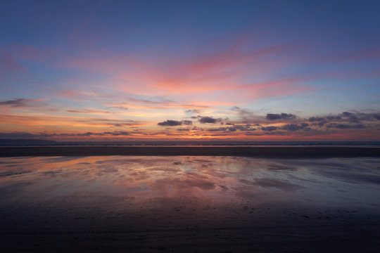 Westward Ho beach sunset