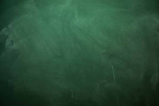 Blank green chalkboard