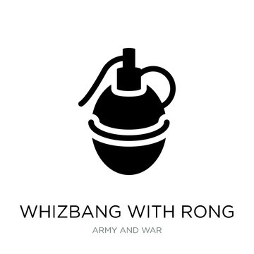 whizbang with rong icon vector on white background, whizbang wit