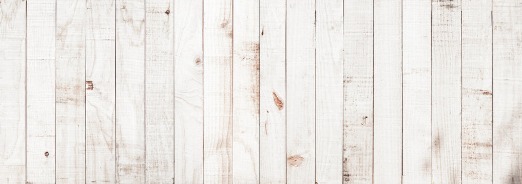 White wood texture background coming from natural tree. Wooden panel with beautiful patterns. Space for your work.