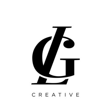 gl logo design vector icon