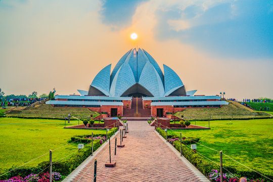 Lotus Temple in New Delhi, India