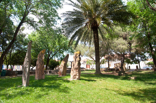 Megalithic Garden , Pinuccio Sciola, work of art, San Sperate, Cagliari, Sardinia