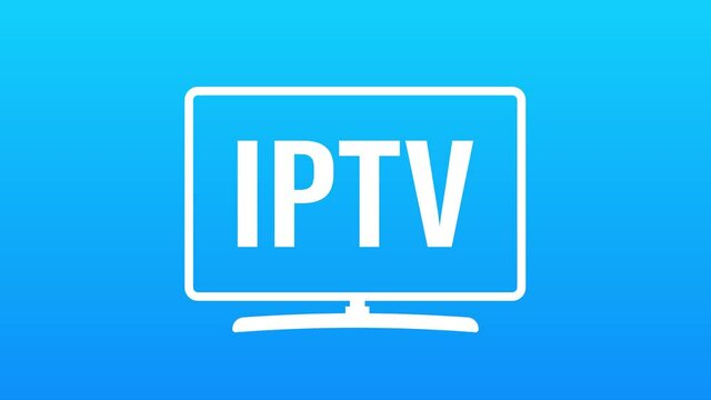 Iptv Badge, icon, logo. Motion design.