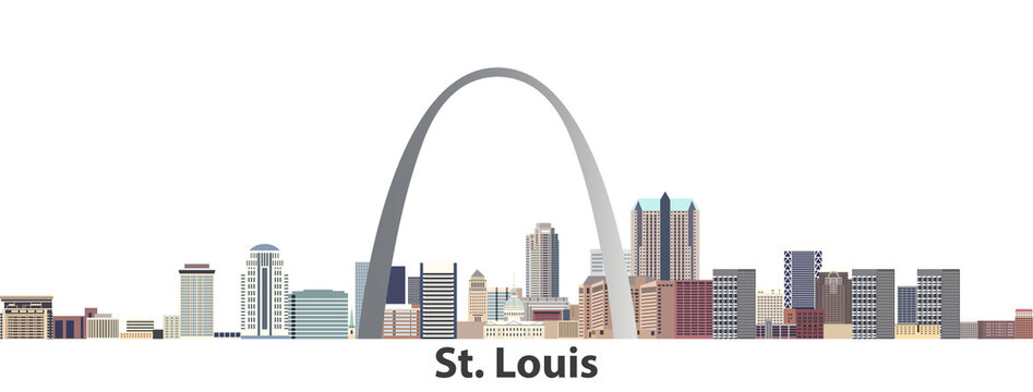 St. Louis vector city skyline