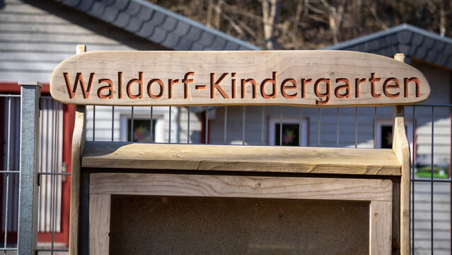  A close up of a german waldorf school.