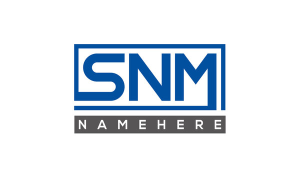 SNM creative three letters logo	