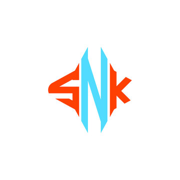 SNK letter logo creative design with vector graphic