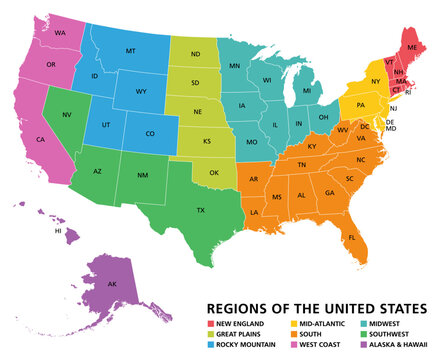 East Coast West Coast Map - Marya Sheelah