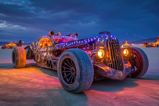 A desert cars that are build for the festival