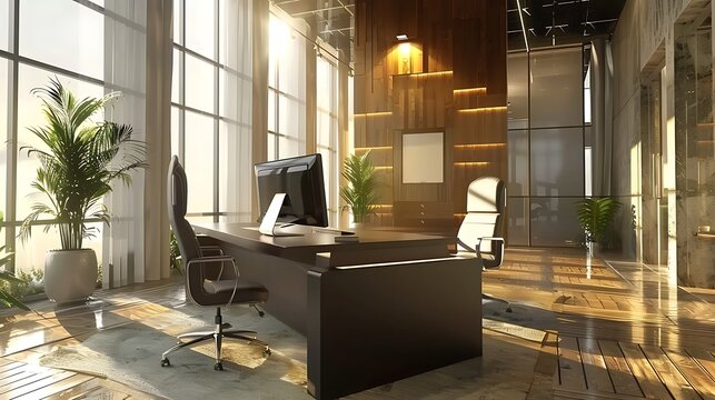 Interior design of morden office