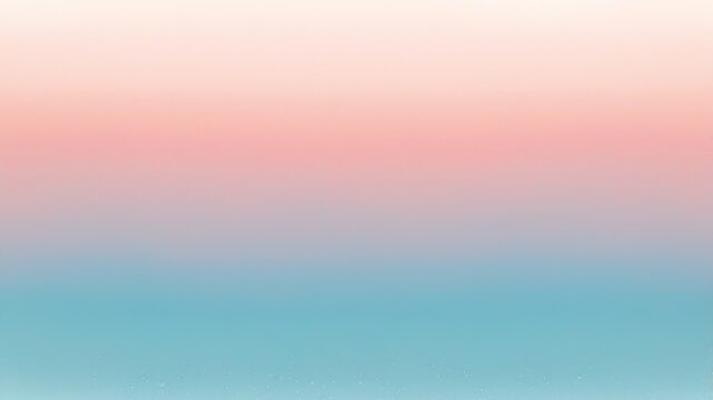 Sky blue azure teal pink coral peach beige white abstract background. Color gradient ombre blur. Light pale pastel soft shade. Rough grain noise. Matt brushed shimmer. Liquid water. Design. Minimal.