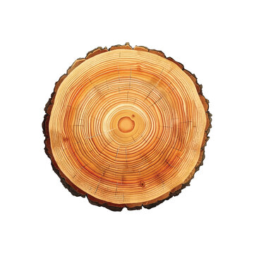 Cross section of tree trunk I Tree ring I wood slices vector