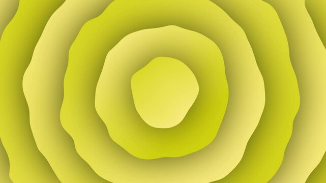 yellow swirl background gradient, flower texture illustration, quick wavy seamless texture background animation video. shadow circle line growing