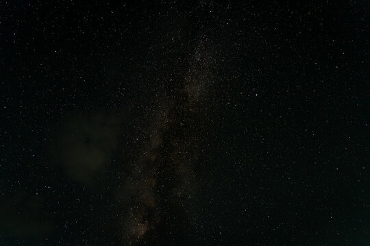 Beautiful night sky, milky way galaxy, Long exposure photograph