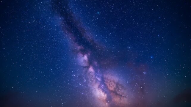 Spectacular View of the Milky Way Galaxy at Night