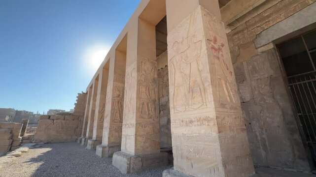 The Temple of Seti at Abydos (300 miles south of Cairo) was built by Seti I and his son, Ramses II