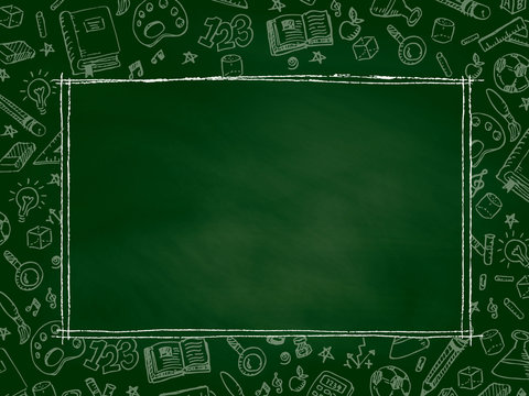 Back to School chalkboard background