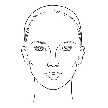 Young woman face