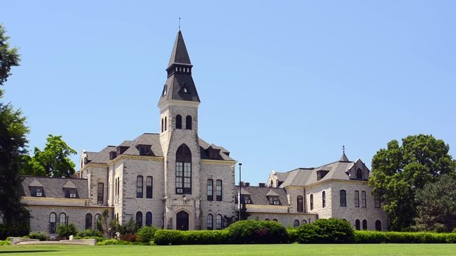 Kansas State University Administration Building on a Sunny Day