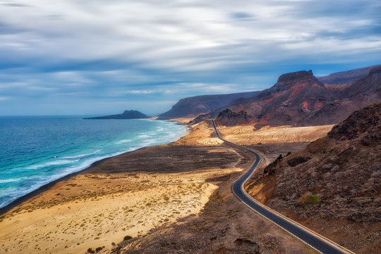 Sao Vicente Coastline from Monte Verde, Cape Verde