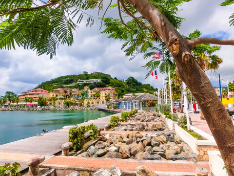 Marigot city, St. Martin Island