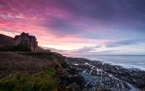 Dramatic Sunset on the Coast - Westward Ho!, Devon, England